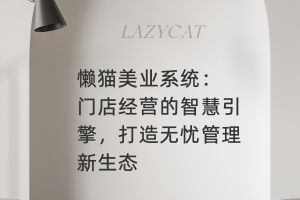 懒猫美业系统：门店经营的智慧引擎，打造无忧管理新生态